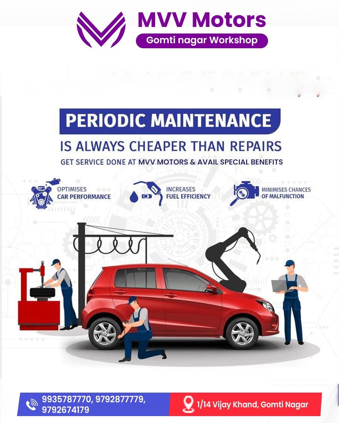 Regular car maintenance service